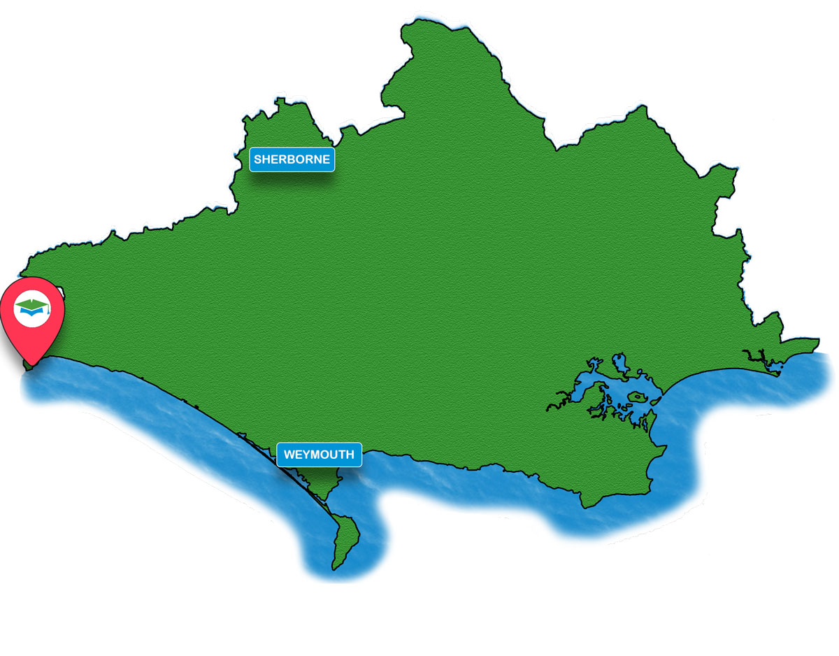School trip Isle of Wight location map for Dinosaurland
